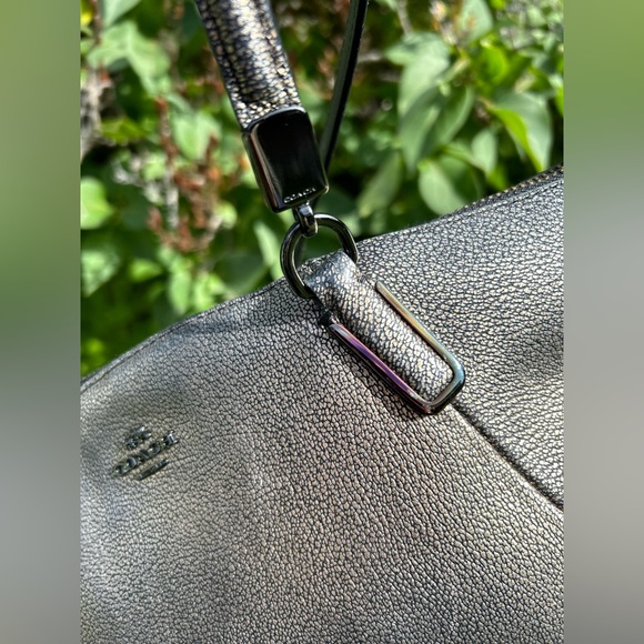 COACH Kelsey Satchel Metallic Leather - Picture 10 of 15